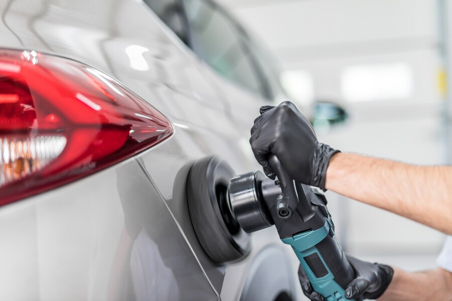 Auto waxing and buffing by International Auto Spa